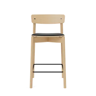 Cross Bar Chair by TAKT in 65 cm, Oak Matt lacquer, LEAP® black – product photo 2 of 2