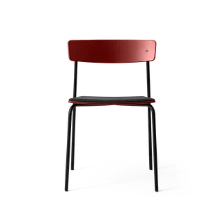 Cross Chair Tube von TAKT in Black tube, Oak Copper red, Spoor Zea Black Leather – Produktfoto 2 von 2