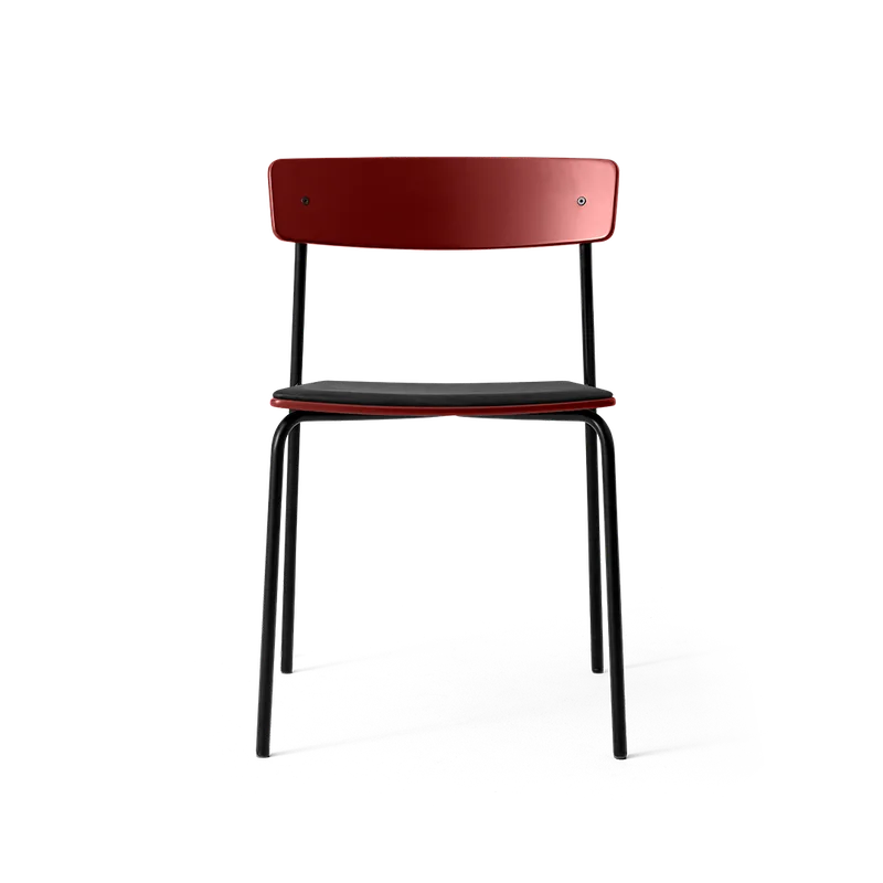 Cross Chair Tube von TAKT in Black tube, Oak Copper red, Spoor Zea Black Leather – Produktfoto 2 von 2