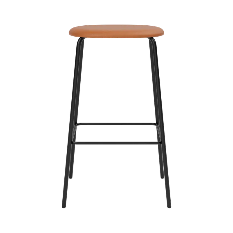 Studio Bar Stool by TAKT in 75 cm, LEAP® cognac – product photo 2 of 2