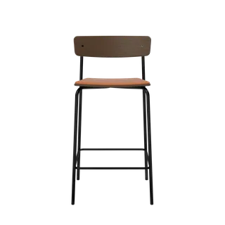 Cross Bar Chair Tube de TAKT en 65 cm, Smoked oak, LEAP® cognac – photo du produit 2 sur 2
