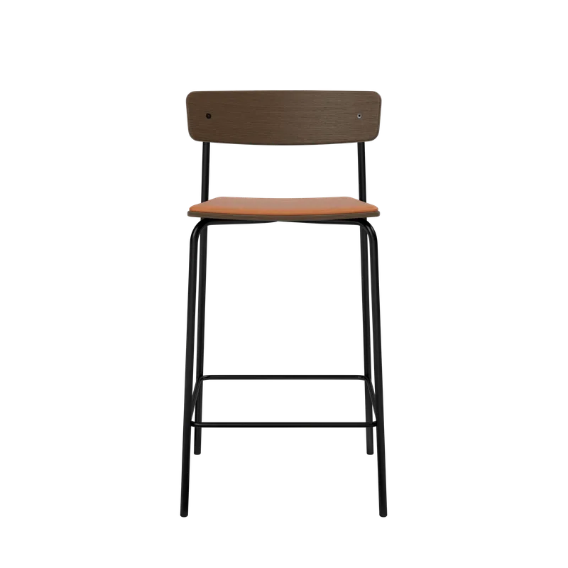 Cross Bar Chair Tube de TAKT en 65 cm, Smoked oak, LEAP® cognac – photo du produit 2 sur 2