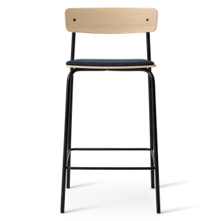 Cross Bar Chair Tube von TAKT in 65 cm, Oak Matt lacquer, Remix 873 Dark Petrol – Produktfoto 2 von 2
