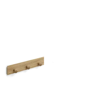 Curve Coat Rack by TAKT in 30 cm, Oak Matt lacquer, None – product photo 2 of 2