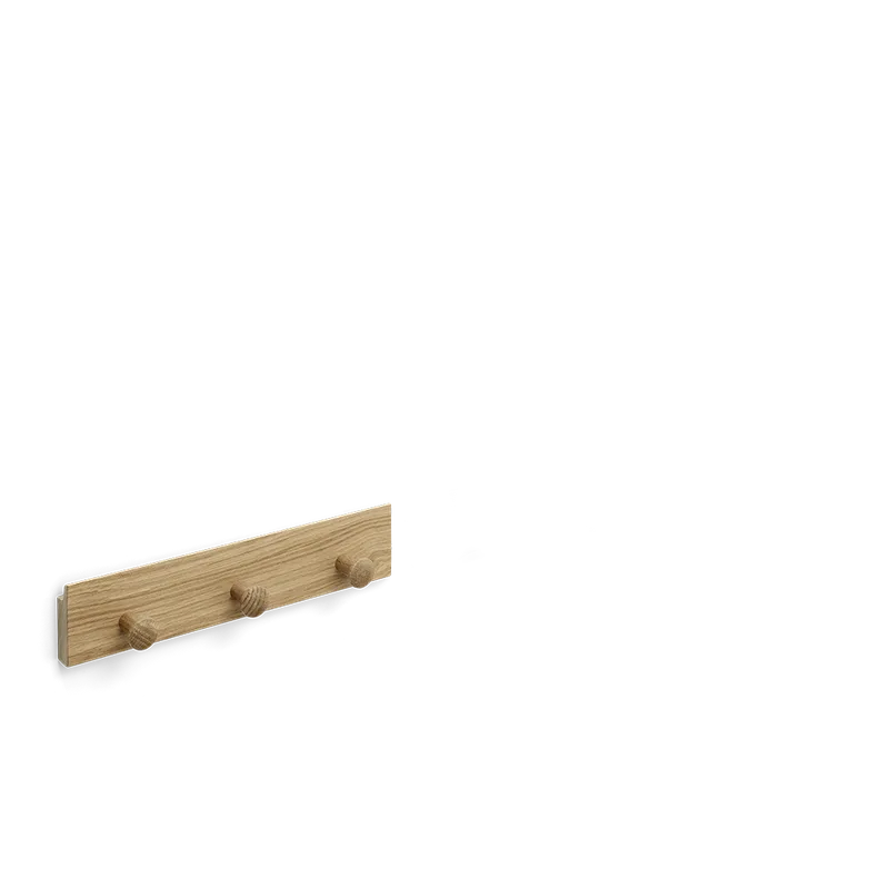 Curve Coat Rack by TAKT in 30 cm, Oak Matt lacquer, None – product photo 2 of 2