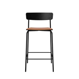 Cross Bar Chair Tube von TAKT in 65 cm, Oak black, LEAP® cognac – Produktfoto 2 von 2