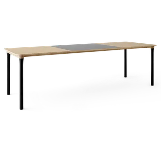 Arc Dining Table von TAKT in Black oak and black oak, Oak veneer, Ext-92 0752 Light grey nano laminate – Produktfoto 2 von 2
