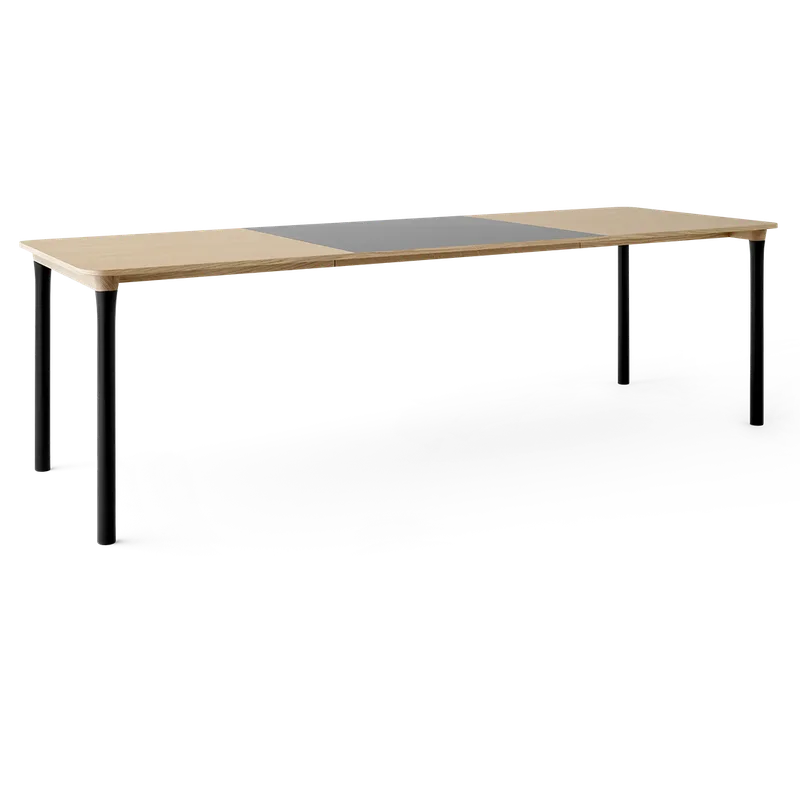 Arc Dining Table von TAKT in Black oak and black oak, Oak veneer, Ext-92 0752 Light grey nano laminate – Produktfoto 2 von 2