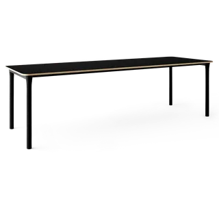 Arc Dining Table by TAKT in Black oak and black oak, 0720 Black nano laminate, Ext-92 0720 Black nano laminate – product photo 2 of 2