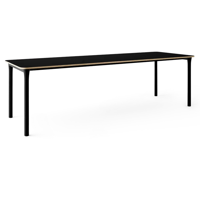 Arc Dining Table by TAKT in Black oak and black oak, 0720 Black nano laminate, Ext-92 0720 Black nano laminate – product photo 2 of 2