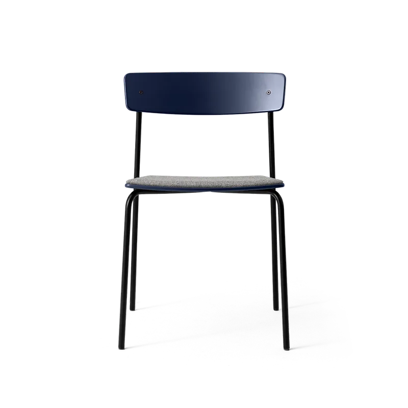 Cross Chair Tube by TAKT in Black tube, Oak Iron blue, Hallingdal 130 Grey – product photo 2 of 2
