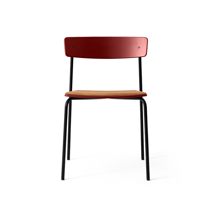 Cross Chair Tube von TAKT in Black tube, Oak Copper red, Spoor Zea Cognac Leather – Produktfoto 2 von 2