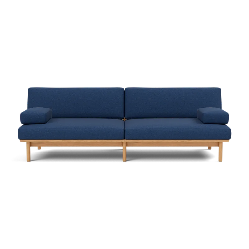 Spoke Sofa by TAKT in Oak Golden oil, Autumn 0771 Cobalt blue, X2 – product photo 2 of 2