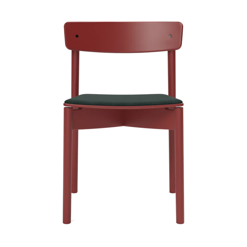 Cross Chair by TAKT in Beech Copper red, Re-wool 987 Dark green – product photo 2 of 2