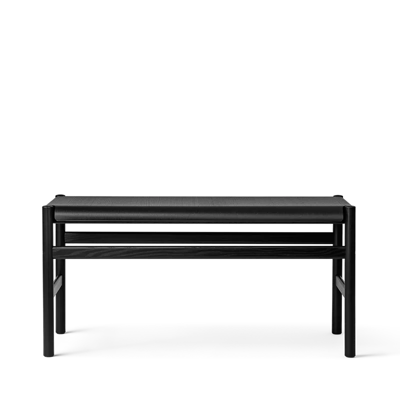 Soft Bench de TAKT en Oak Black lacquer, Aucun – photo du produit 2 sur 2