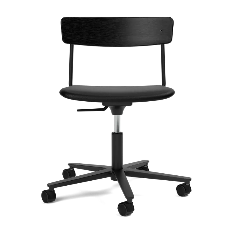 Cross Task Chair de TAKT en Black tube, Oak Black lacquer, LEAP® black, Aucun – photo du produit 2 sur 2