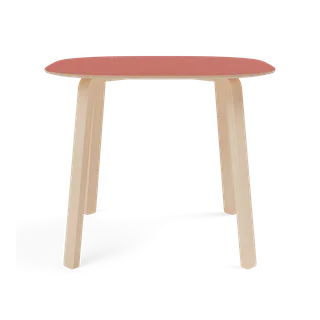 Turn Table by TAKT in Beech Matt lacquer, F2005 Japan red – product photo 2 of 2