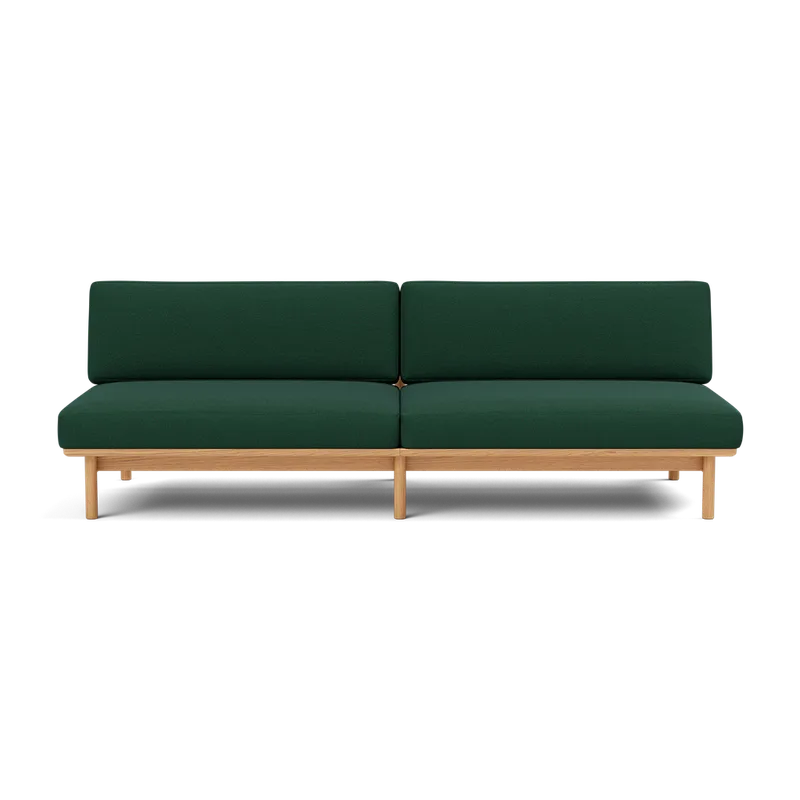 Spoke Sofa by TAKT in Oak Golden oil, Autumn 0971 Dark green, None – product photo 2 of 2