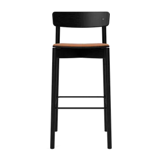 Cross Bar Chair de TAKT en 75 cm, Oak black, LEAP® cognac – photo du produit 2 sur 2