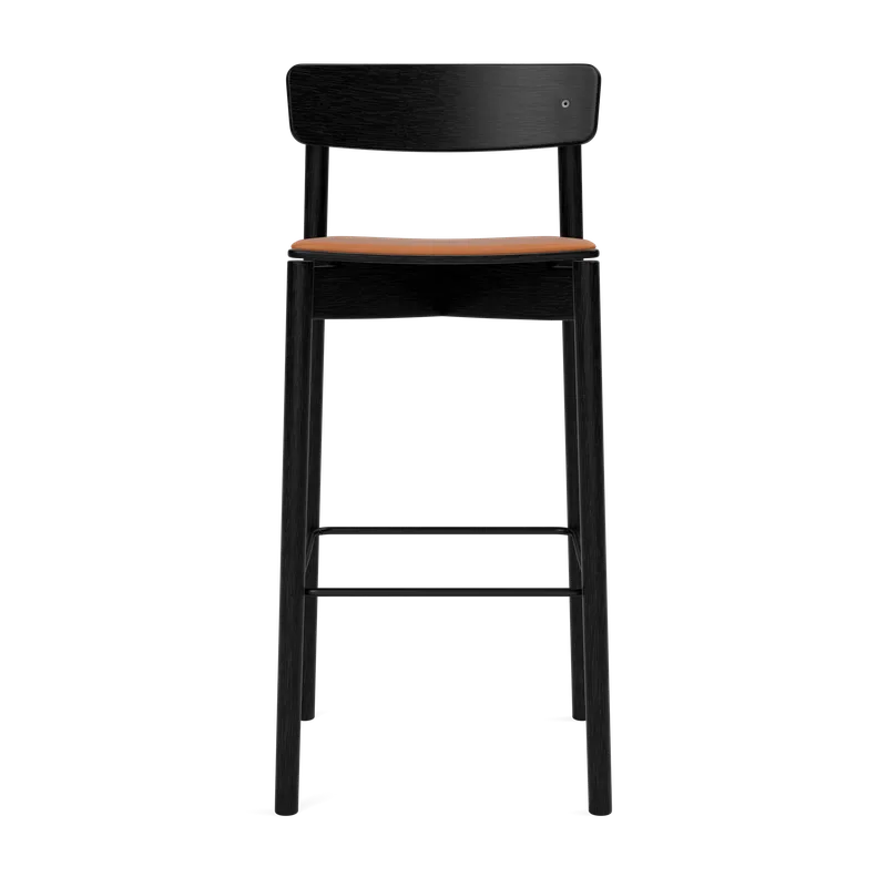 Cross Bar Chair de TAKT en 75 cm, Oak black, LEAP® cognac – photo du produit 2 sur 2