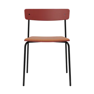 Cross Chair Tube de TAKT en Black tube, Oak Copper red, LEAP® cognac – photo du produit 2 sur 2