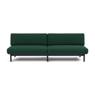 Spoke Sofa by TAKT in Oak Black blue lacquer, Autumn 0971 Dark green, None – product photo 2 of 2