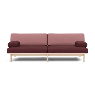 Spoke Sofa von TAKT in Beech White oil, Autumn 0681 Dark red, 0651 Rose, X2 – Produktfoto 2 von 2