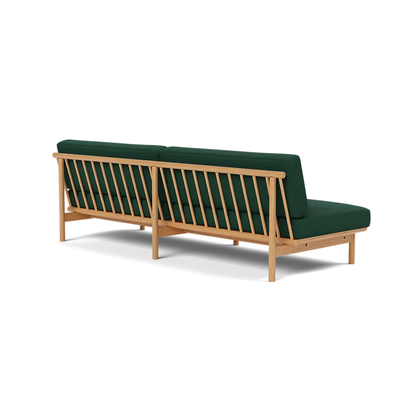 Spoke Sofa by TAKT in Oak Golden oil, Autumn 0331 Warm grey, None – product photo 1 of 2