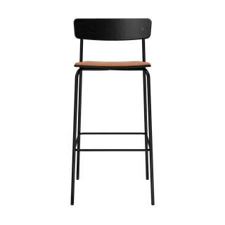 Cross Bar Chair Tube de TAKT en 75 cm, Oak black, LEAP® cognac – photo du produit 2 sur 2