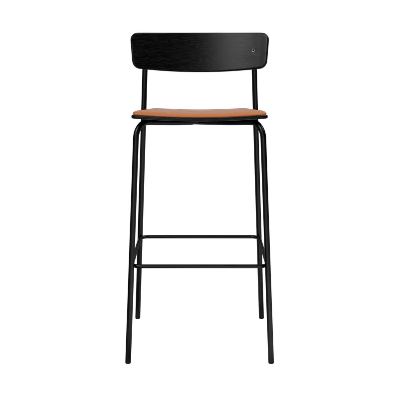 Cross Bar Chair Tube de TAKT en 75 cm, Oak black, LEAP® cognac – photo du produit 2 sur 2