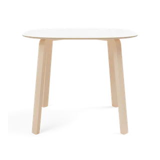 Turn Table van TAKT in Beech Matt lacquer, F3091 White – productfoto 2 van 2