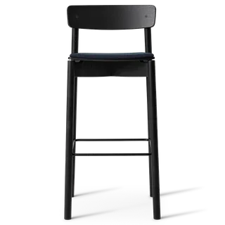 Cross Bar Chair van TAKT in 75 cm, Oak black, Remix 873 Dark Petrol – productfoto 2 van 2