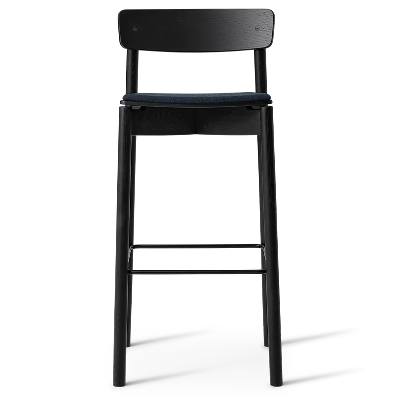 Cross Bar Chair van TAKT in 75 cm, Oak black, Remix 873 Dark Petrol – productfoto 2 van 2