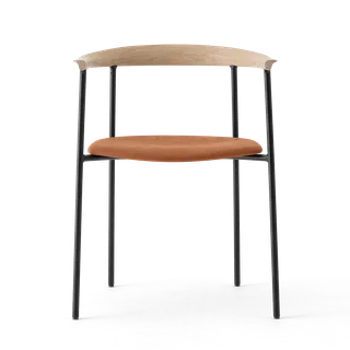 Arc Chair by TAKT in Black tube, Oak Matt lacquer, Spoor Zea Cognac Leather – product photo 3 of 3