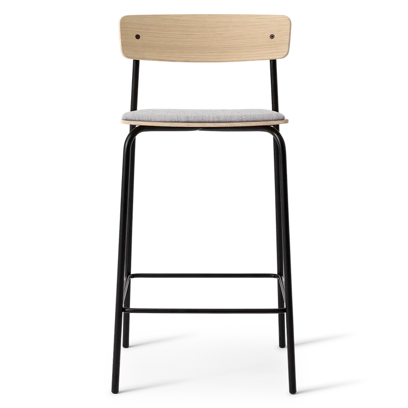 Cross Bar Chair Tube de TAKT en 65 cm, Oak Matt lacquer, Remix 123 Sand grey – photo du produit 2 sur 2