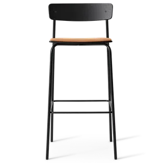 Cross Bar Chair Tube by TAKT in 75 cm, Oak black, Dunes cognac leather – product photo 2 of 2