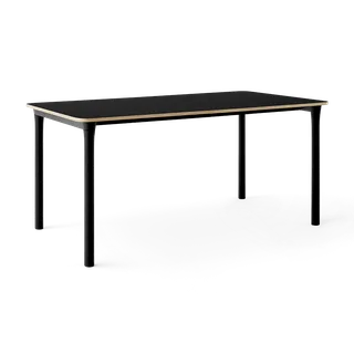 Arc Dining Table von TAKT in Black oak and black oak, 0720 Black nano laminate, Ohne – Produktfoto 2 von 2