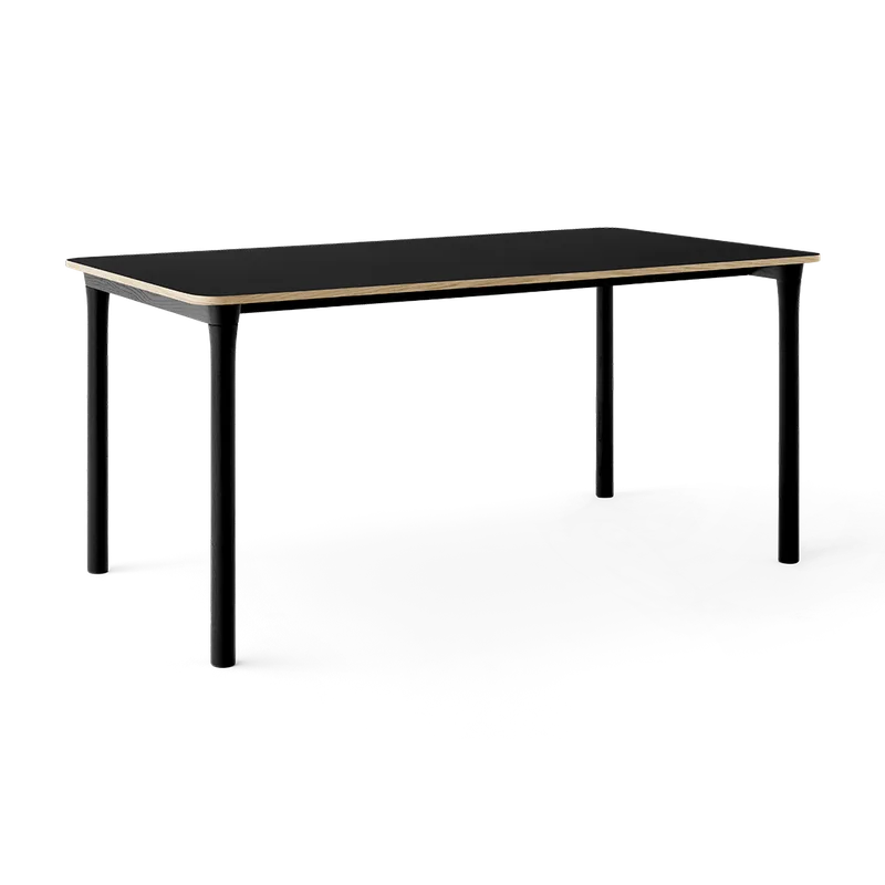 Arc Dining Table von TAKT in Black oak and black oak, 0720 Black nano laminate, Ohne – Produktfoto 2 von 2