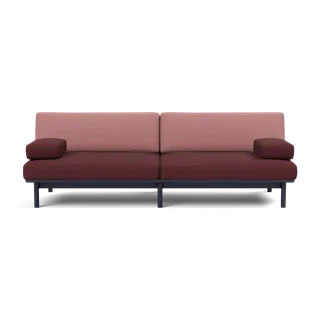 Spoke Sofa von TAKT in Oak Black blue lacquer, Autumn 0681 Dark red, 0651 Rose, X2 – Produktfoto 2 von 2