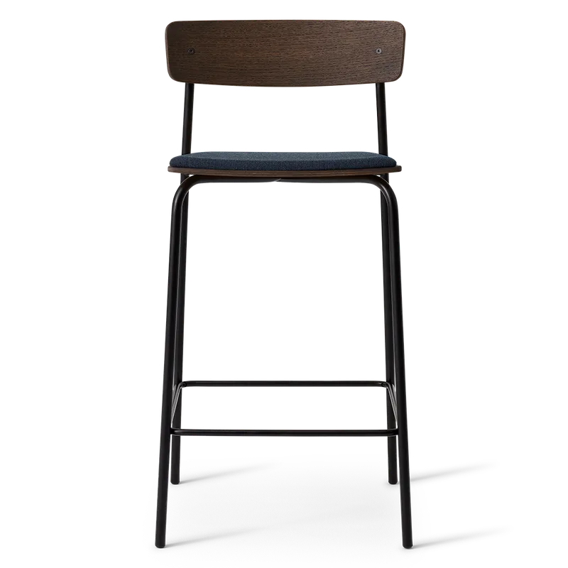 Cross Bar Chair Tube by TAKT in 65 cm, Smoked oak, Remix 873 Dark Petrol – product photo 2 of 2