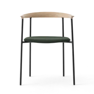 Arc Chair by TAKT in Black tube, Oak Matt lacquer, Canvas 996 Forest green – product photo 3 of 3