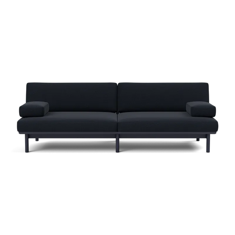 Spoke Sofa by TAKT in Oak Black blue lacquer, Autumn 0791 Dark blue, X2 – product photo 2 of 2