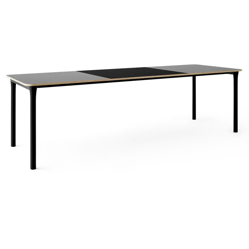 Arc Dining Table by TAKT in Black oak and black oak, 0752 Light grey nano laminate, Ext-92 0720 Black nano laminate – product photo 2 of 2