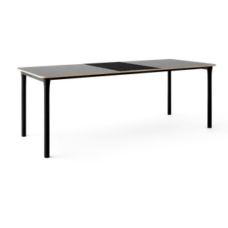 Arc Dining Table von TAKT in Black oak and black oak, 0752 Light grey nano laminate, Ext-50 0720 Black nano laminate – Produktfoto 2 von 2