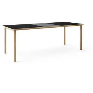Arc Dining Table by TAKT in Natural oak and Natural oak, 0720 Black nano laminate, Ext-50 0752 Light grey nano laminate – product photo 2 of 2