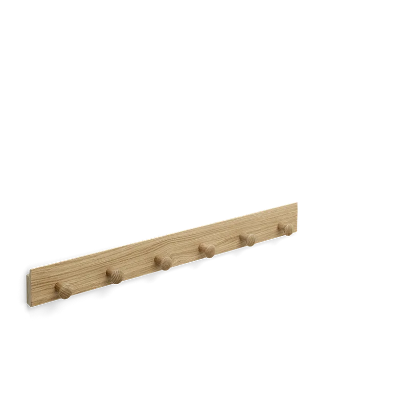 Curve Coat Rack by TAKT in 60 cm, Oak Matt lacquer, None – product photo 2 of 2
