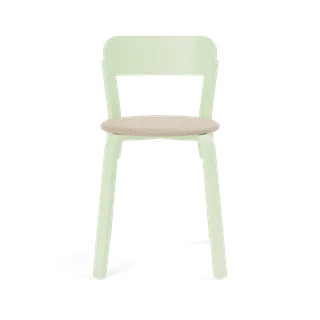 Turn Chair by TAKT in Beech Copper green lacquer, Hallingdal 0220 White/camel – product photo 2 of 2