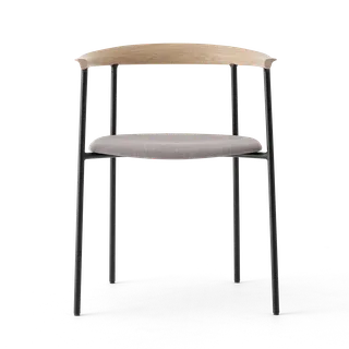 Arc Chair by TAKT in Black tube, Oak Matt lacquer, Remix 136 Fieldstone grey – product photo 3 of 3