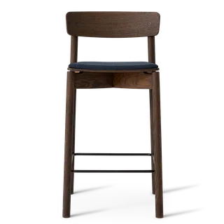 Cross Bar Chair by TAKT in 65 cm, Smoked oak, Remix 873 Dark Petrol – product photo 2 of 2