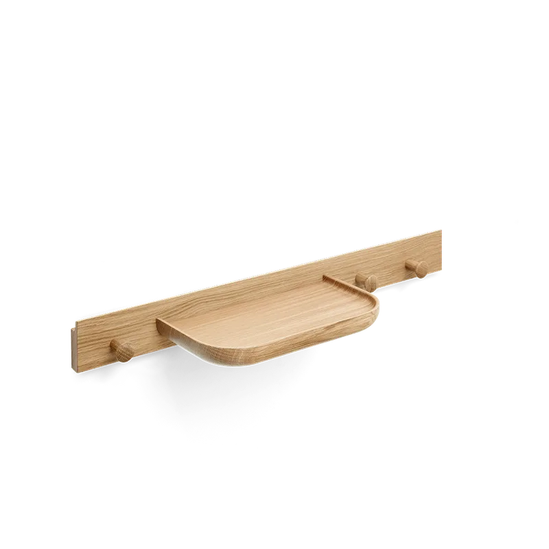 Curve Coat Rack van TAKT in 60 cm, Oak Matt lacquer, Oak Matt lacquer – productfoto 2 van 2
